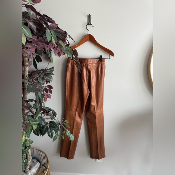 Danier Tan Leather made in Canada pants - Picture 6 of 7